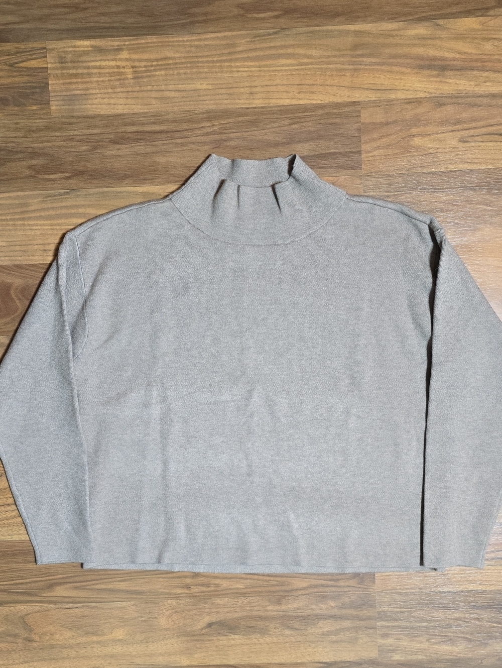 Quince Eco-Knit Milano Stitch Mock Neck Pullover